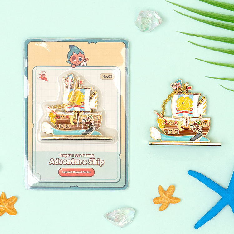 Cookie Run Layered Magnet Series(Adventure Ship)